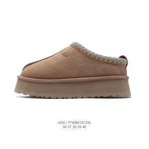 UGG Women's Wool-Lined Slipper Boots with Waterproof Leather and Thick Sole