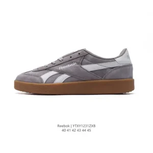 Reebok Smash Edge Vintage Black Leather Sneakers for Men