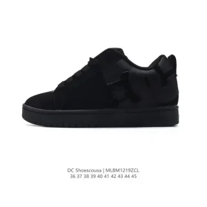 DC Shoes Cbgb Collaboration Leather Low-Top Skateboarding Sneakers for Men and Women