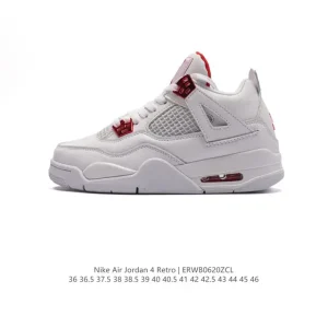 Jordan Air Retro 4 OG Men's Basketball Shoes with Air Sole Cushioning