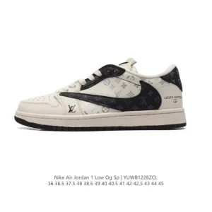 Jordan Military Blue Low AJ1 Reverse Swoosh Retro Basketball Shoes