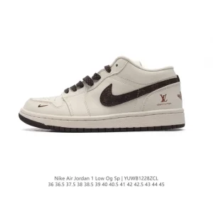 Jordan Military Blue Low AJ1 Retro Reverse Swoosh Basketball Shoes