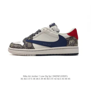 Jordan Air 1 Low OG SP Military Blue Reverse Swoosh Retro Basketball Shoe