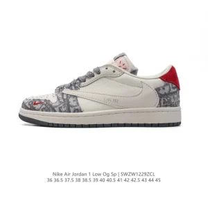 Jordan Air 1 Low OG SP Military Blue Reverse Swoosh Retro Basketball Shoe