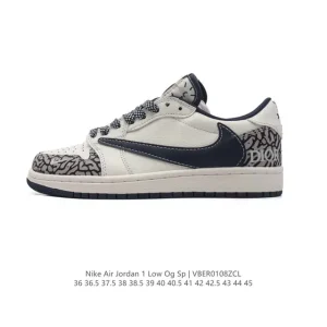 Jordan Air 1 Low OG SP Military Blue Reverse Swoosh Retro Basketball Shoe