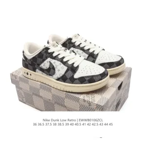 Nike Dunk Low Retro Leather Skateboarding Shoes for Men and Women