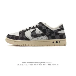 Nike Dunk Low Retro Men and Women Vintage Leather Skateboard Shoes