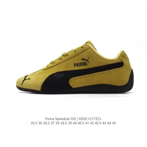 Puma Speedcat OG Low-Top Racing Sneakers with Suede and Thin Sole