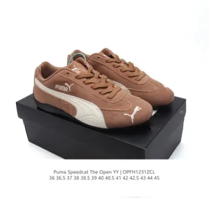 Puma Speedcat Open Yy X Collaboration Sneaker Pink Brown Suede Mesh Unisex