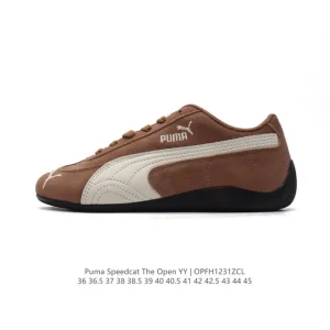 Puma Speedcat Open Yy X Collaboration Sneakers Pink Brown Suede Retro