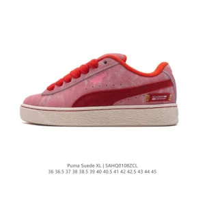 Puma Suede XL 2025 New Year Red Leather Thick Sole Retro Sneakers