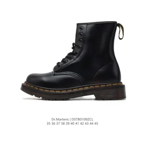 Dr Martens Unisex Classic High-Platform Leather Boots for Men and Women