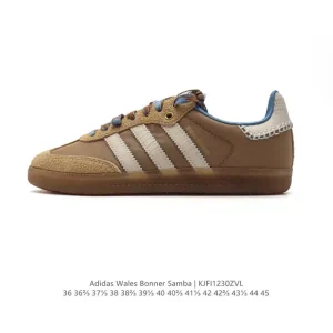 Wales Bonner x Adidas Classic Leather Low-Top Sneakers with Jamaican Craftsmanship