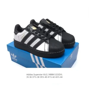 Adidas Originals Superstar XLG Platform Leather Sneakers with Shell Toe