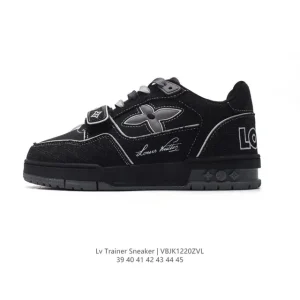 Louis Vuitton Trainer Sneaker Low Men Fashion Luxury Leather Shoes