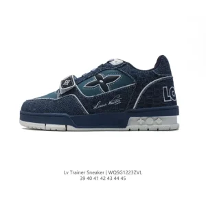 Louis Vuitton Trainer Sneaker Low Fashion Thick Sole Leather Shoes