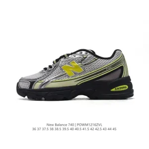 New Balance Mr740 Vintage Grey Blue Running Shoes for Men and Women