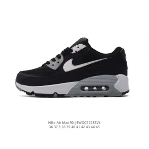 Nike Air Max 90 Retro Running Shoes with Leather and Mesh