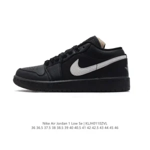 Jordan AJ1 Low Retro Leather Basketball Shoes with Air Cushion