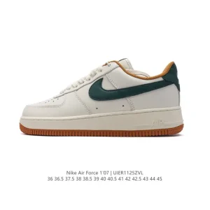 Nike Air Force 1 '07 Low White Leather Low-Top Sneakers