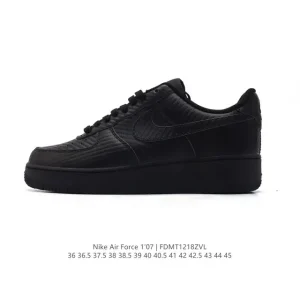 Nike Air Force 1 Low White Leather Casual Shoes with Air Cushioning