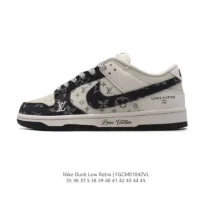 Nike Dunk Low Retro Louis Vuitton Collaboration Vintage Basketball Skateboarding Shoes