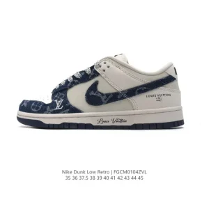 Nike Dunk Low Retro Louis Vuitton Collaboration Vintage Basketball Skateboarding Shoes