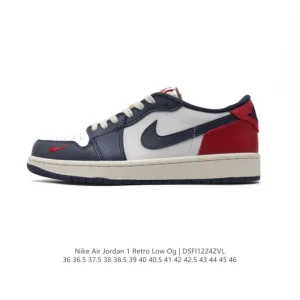 Jordan Air 1 Low Retro Basketball Shoes with Air Cushion