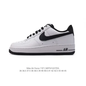 Nike Air Force 1 Low White Leather Casual Shoes for Men and Women