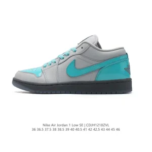 Jordan Air Jordan 1 Low Retro Leather Basketball Shoes