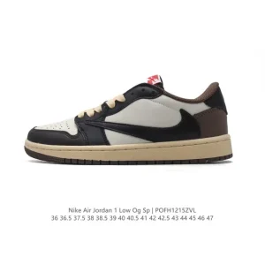 Jordan Air 1 Low OG SP Military Blue Reverse Swoosh Sneakers