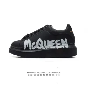 Alexander McQueen Oversized Sneaker Thick Sole Flash Tail White Leather Women Men Shoes