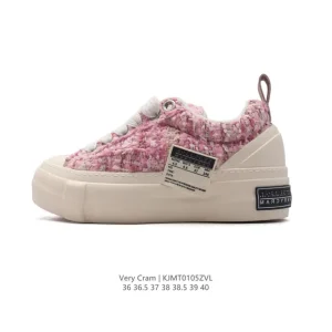 Smile Republic Very Cram Chunky Platform Canvas Sneakers with Bow Details