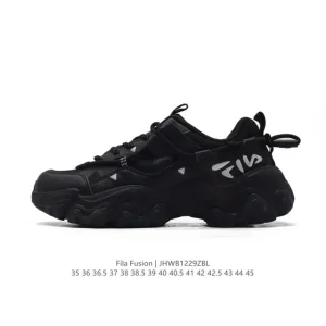 FILA Men's Women's Retro Old School Fashion Sneakers Breathable Mesh Leather