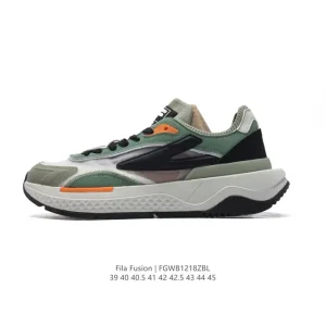 Fila Fusion Men's Chunky Sole Retro Sneakers White Fashion Streetwear