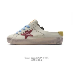Golden Goose Sstar Slide Vintage Leather Sneakers