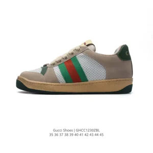 Gucci Rhyton Platform Sneaker 2024 New Color White Leather Thick Sole