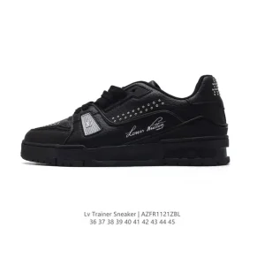 Louis Vuitton Trainer Sneaker Low Crystal Embellished Thick Sole Shoes