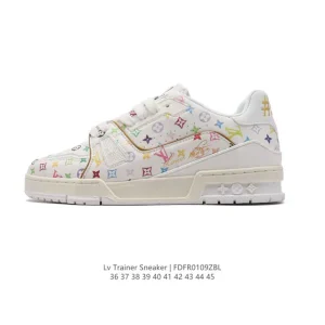 Louis Vuitton Trainer Sneaker Low Top Fashion Thick Sole Sports Shoes