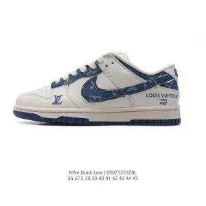 Nike Dunk Low Retro Louis Vuitton Collaboration Vintage Basketball Skate Shoes