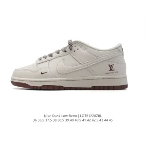 Louis Vuitton x Nike Dunk Low Retro Vintage Basketball Sneaker