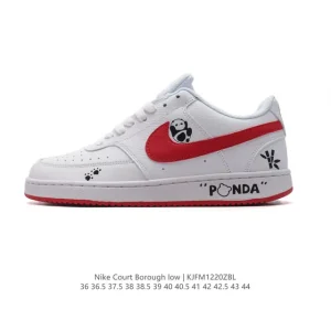 Nike Court Vision Low Panda Retro Basketball Sneakers for Men and Women