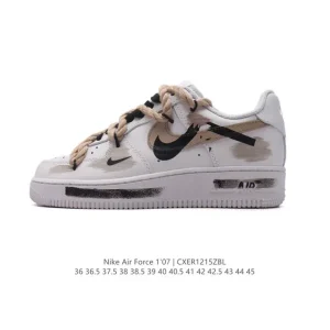 Nike Air Force 1 '07 Low Top Sneakers with Vintage Aesthetic and Modern Comfort