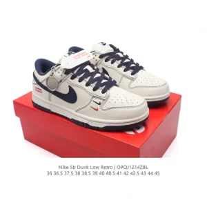 Nike Dunk Low Retro Classic Basketball Skateboarding Shoes Leather White