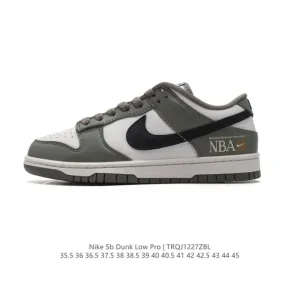 Nike SB Dunk Low Pro Vintage Leather Skateboarding Shoes for Men and Women