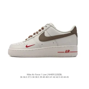 Nike Air Force 1 Low White Leather Casual Sneakers for Men and Women