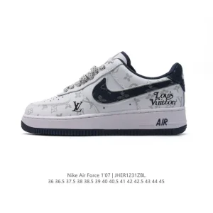 Nike Air Force 1 Low White Leather Casual Sneakers for Men and Women