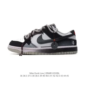 Nike SB Dunk Low Deconstructed Band Double Laces Zoom Air Skate Shoes
