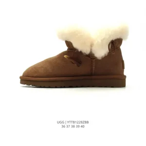 UGG Classic Mini Sheepskin Boots Chestnut Women Winter Boots