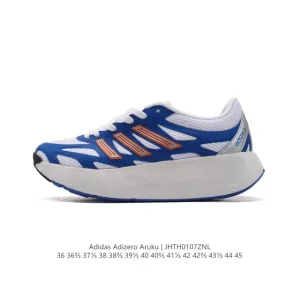 Adidas Adizero Aruku Men Women White Thick Sole Cushioning Running Shoes